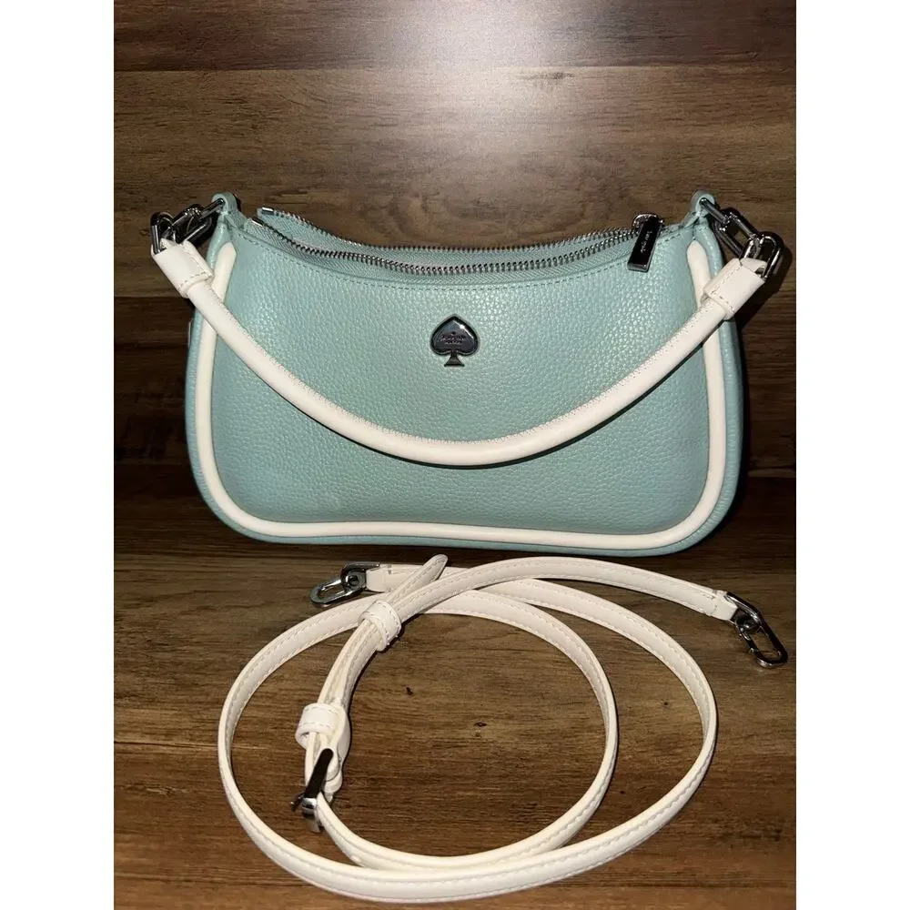 NWT Kate Spade Kayla Small Convertible Shoulder Bag Aventurine Mint Green